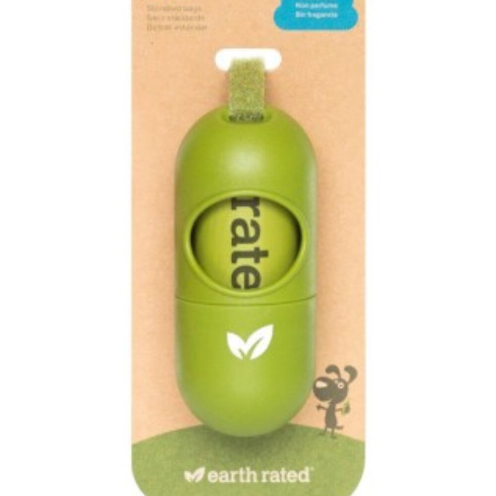 Dog Waste Bag Leash Dispenser & Roll of Bags, NWT Earth Rated
